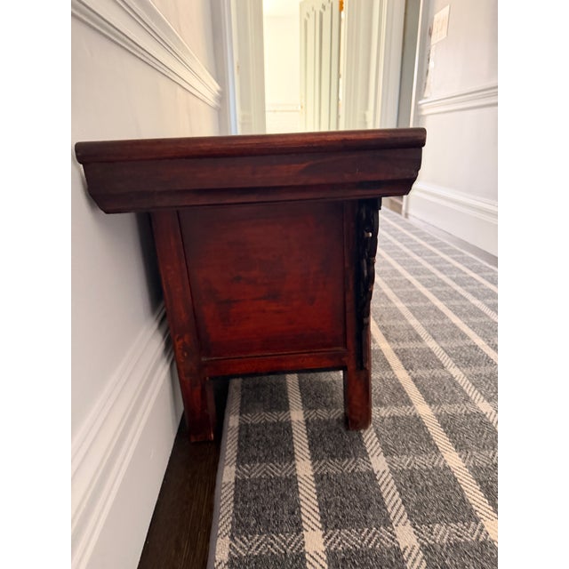 Chinese Antique Chinese Hardwood Bench / Low Seat – Ming Dynasty Style For Sale - Image 3 of 9