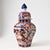 Antique, Meiji period, Japanese Imari porcelain lidded vase.