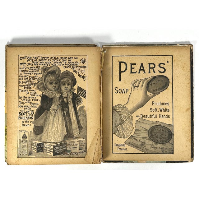 Antique Children's Book Collection: 1880s-1890s Lithographs & Etchings For Sale - Image 6 of 10