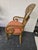 Vintage Mustard Hand Painted Swedish Style Scroll Arm Chairs - A Pair For Sale - Image 4 of 7