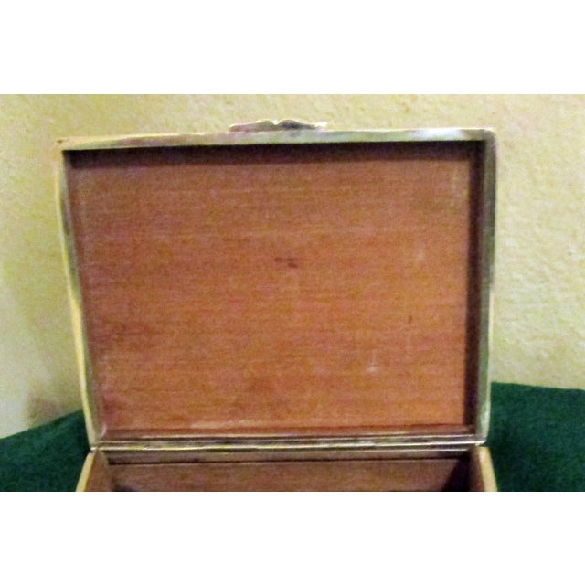 Chinese Export Silver Cigar Box by Hung Chong & Co. For Sale - Image 4 of 10