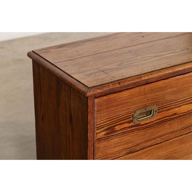 19th Century English Pine Campaign Drawers, 1890 For Sale - Image 14 of 16
