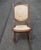 Victorian Early 20th Century Carved Walnut and Upholstered Folding Rocking Chair For Sale - Image 3 of 7