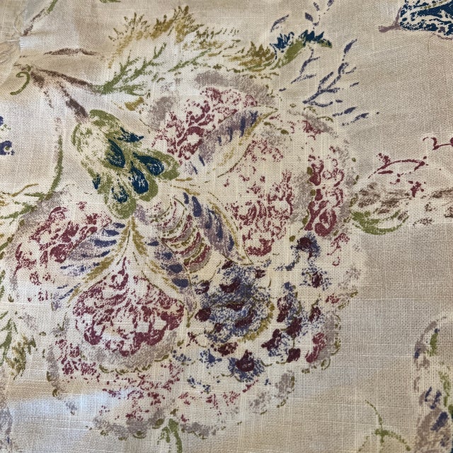 6 Yards Robert Allen Kaufmann Mystic Forest Wisteria Floral Print Upholstery Fabric For Sale - Image 4 of 8