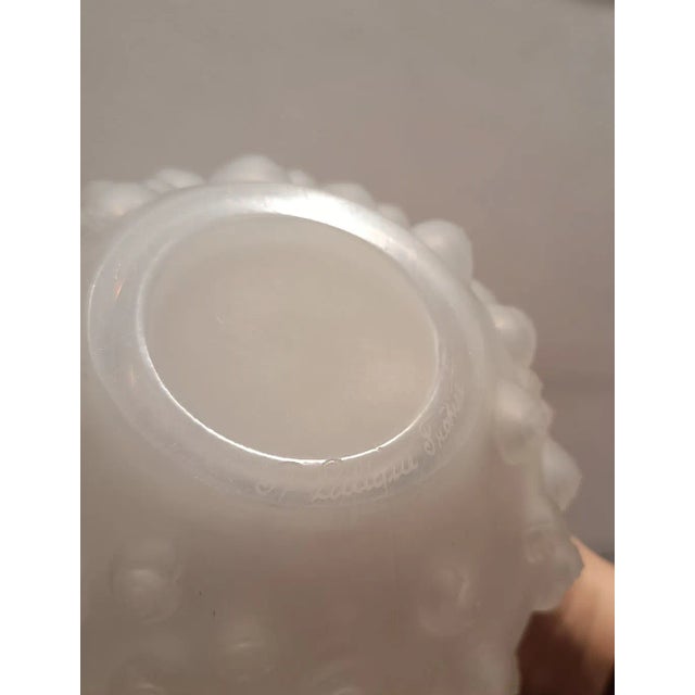 1920s Palissy Vase in White Glass by René Lalique for Lalique, France, 1926 For Sale - Image 5 of 10