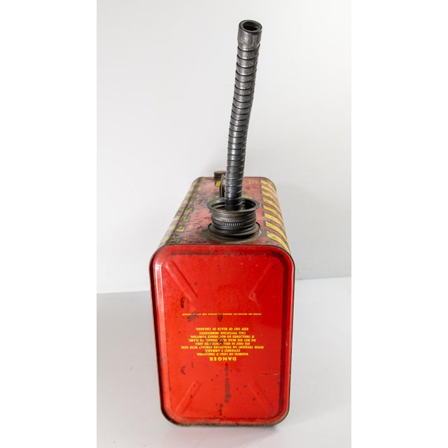 Mid-Century Modern Mid-Century Modern Advertising Graphic Gas Can For Sale - Image 3 of 11