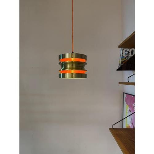 Golden and Orange Pendant Lamp by Carl Thore For Sale - Image 6 of 11