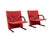 Two iconic armchairs by Arflex Design Burkhard Vogtherr. Model T Line Beautiful Postmodern lounge chairs. Very good...
