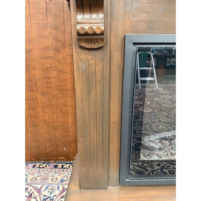 English Decorative Fireplace in Wood For Sale - Image 10 of 18