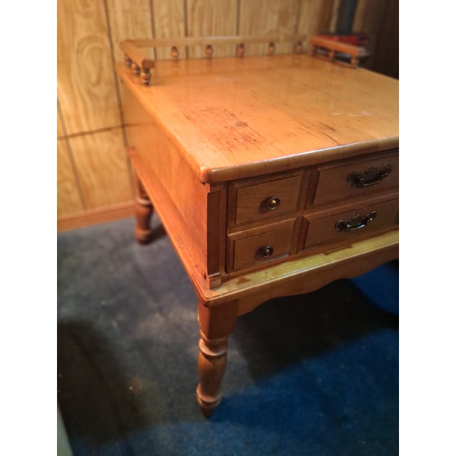 1950s Eairly American Walnut End Tables For Sale - Image 4 of 7