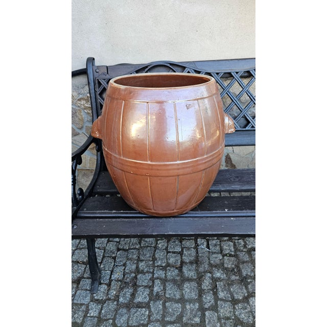 Vintage Art Deco Clay Pot, 1950s For Sale - Image 12 of 12