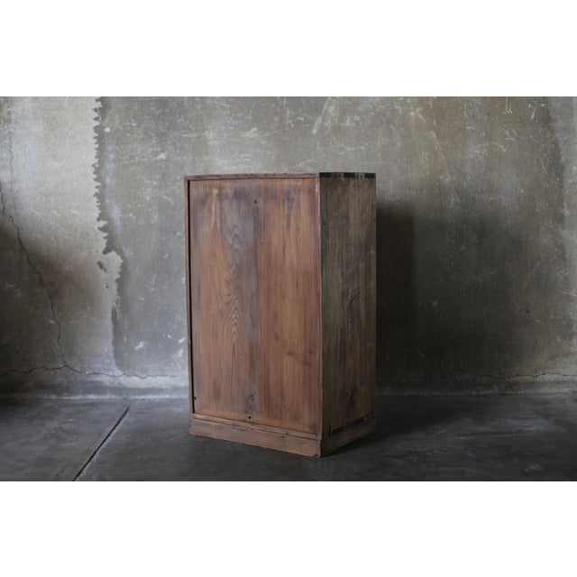 Japanese Antique Nt Tansu 1920s-1940s / Natural Color / Cabinet For Sale - Image 4 of 10