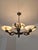 Art Deco Brass Alabaster Chandelier, 1930s For Sale - Image 15 of 18