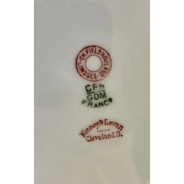 Antique Ch Field Haviland Porcelain Round Covered Vegetable Server For Sale - Image 11 of 13