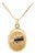 Vintage 14k Gold Brite-Cut Locket Pendant or Charm For Sale