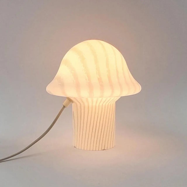 1970s Striped Mushroom Table Lamp From Peill & Putzler, Germany, 1970s For Sale - Image 5 of 11