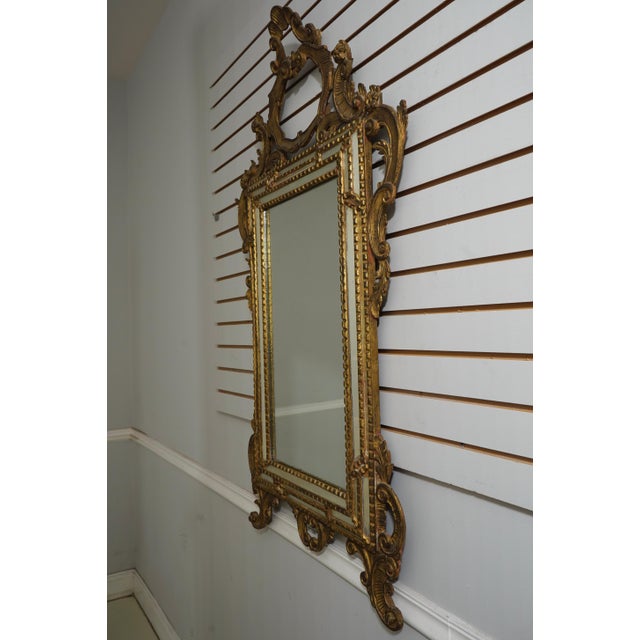 Age: C.1930’s Details: Fine Carved Details High Quality Construction ‘Aged’ Mirror Outer Panels Ornate Carved Frame Gold...