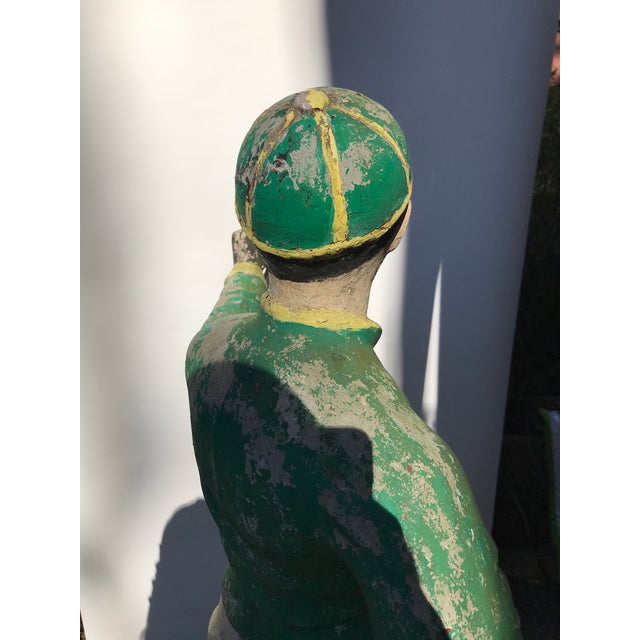 Concrete Lawn Jockey Statue Chairish