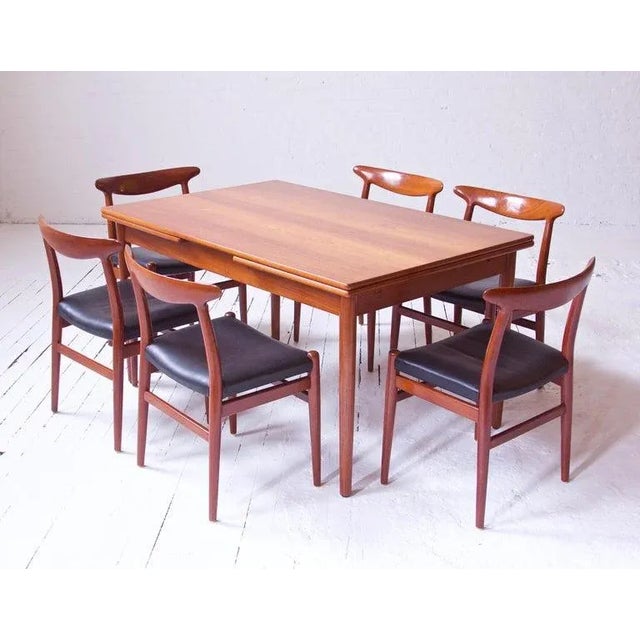Rare Vintage At-316 Hans J. Wegner Extension Dining Table in Teak, 1960 For Sale In New York - Image 6 of 10