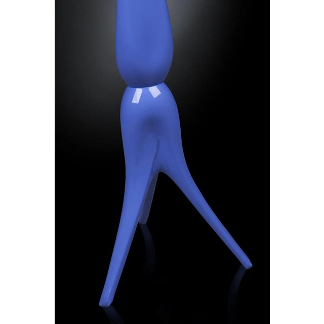 Contemporary Glass Single Flower Vase in Lilac from VGnewtrend For Sale - Image 3 of 4