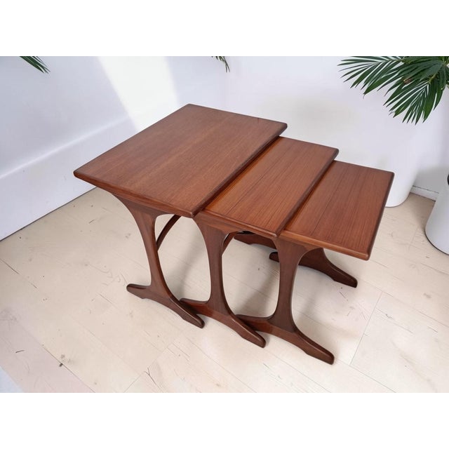 Beautiful original g plan fresco nest of three tables, dating from the 1960s and designed by victor bramwell wilkins as...