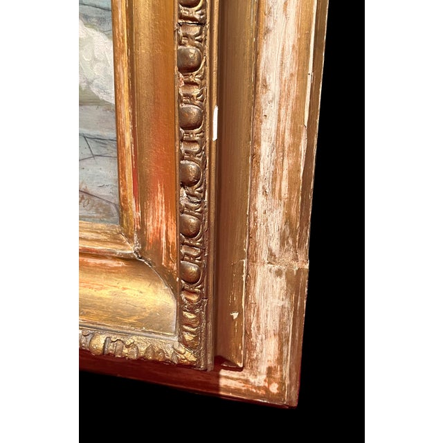 Salvatore Postiglione, Pastime of a Young Lady from a Good Family, Oil on Canvas, 19th Century, Framed For Sale - Image 12 of 17