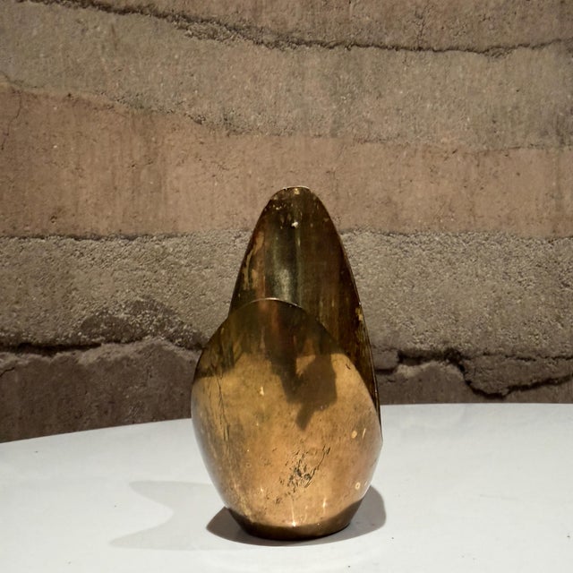 Metal An Abstract Mid-Century Modern Candle Holder Schiaparelli Style For Sale - Image 7 of 10