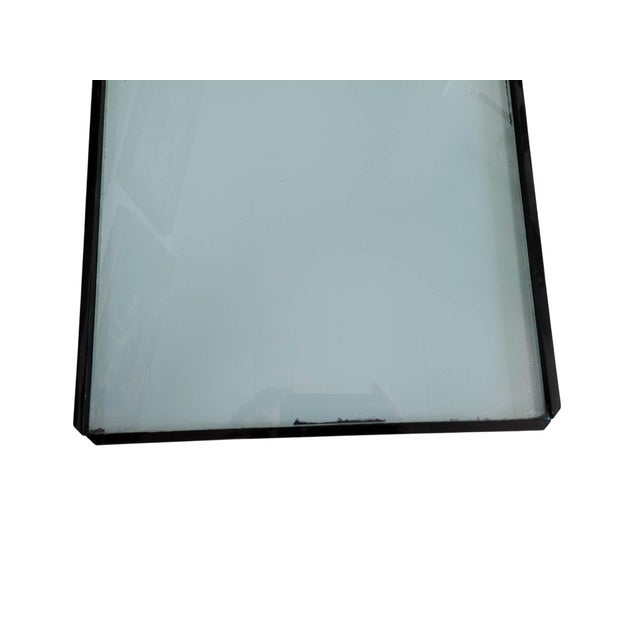 Vintage Postmodern Architectural Black Acrylic Nightstands or End Tables, Pair For Sale - Image 10 of 11