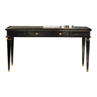 Modern History Ebonized Classical Writing Table For Sale