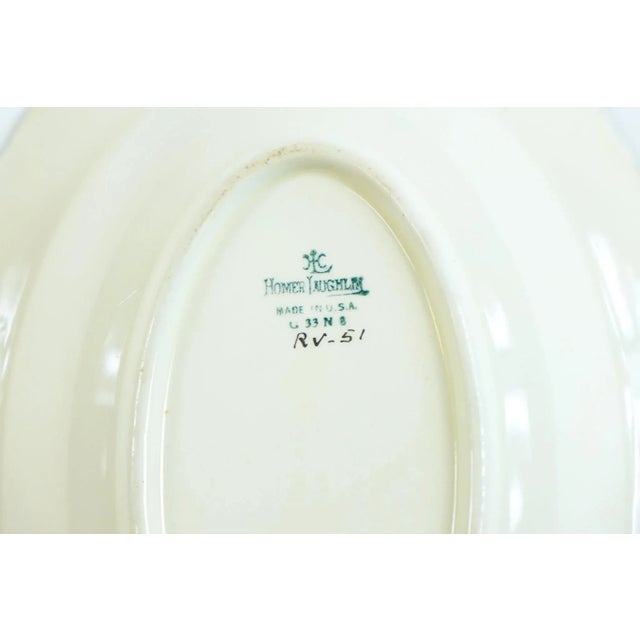 Mid 20th Century Mid 20th Century Homer Laughlin Dish With Flowers For Sale - Image 5 of 6