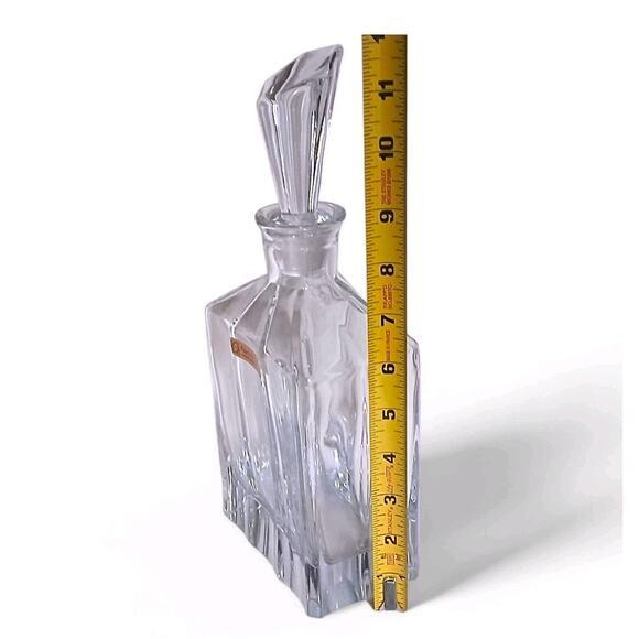 White 1970s Nachtmann Decanter Leaded Crystal Clear Whiskey Bar Square Classy Luxury For Sale - Image 8 of 11