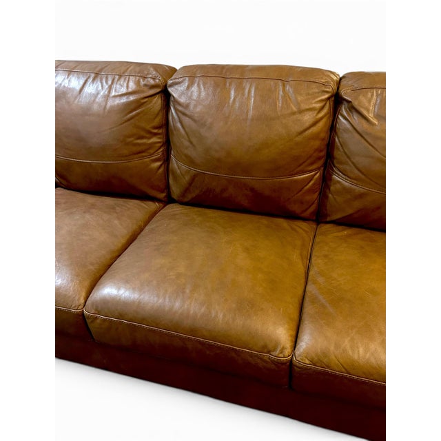 Italian Italian Digiò Leather 3 Seater Sofa For Sale - Image 3 of 6