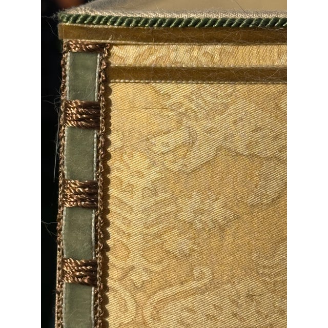 Late 20th Century Pair Lamps Custom Fortuny Shades For Sale - Image 13 of 17