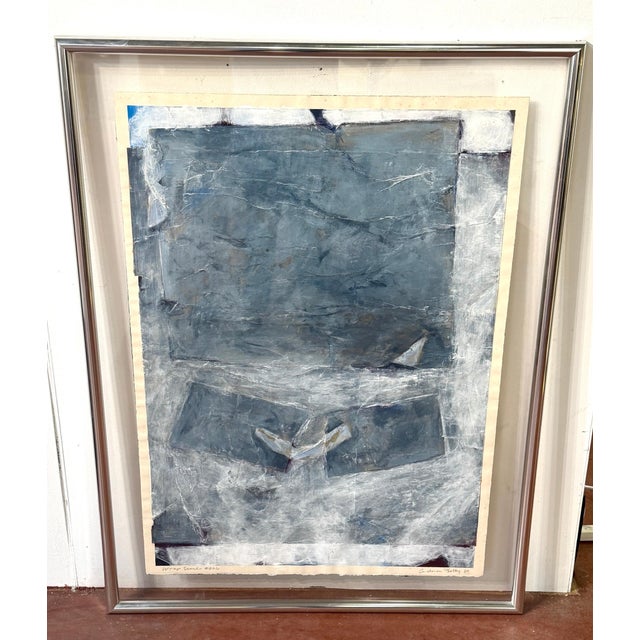 Metal Andrea Bolley, Canadian Born 1949, Wrap Series #026, 1980 Paper Painting For Sale - Image 7 of 11