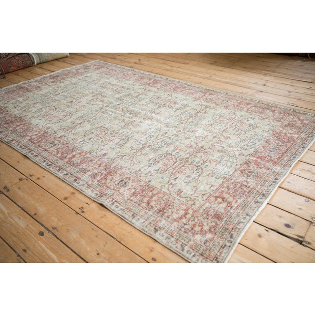 1960s Vintage Distressed Sparta Carpet - 5'1" x 7'11" For Sale - Image 5 of 7