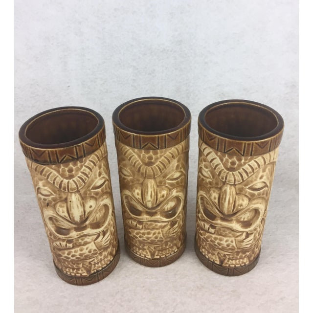 Vintage Tiki Barware Glasses Set of 3 Chairish