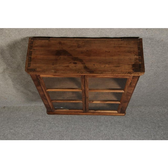 Wood Small Antique Biedermeier Showcase, 19th Century For Sale - Image 7 of 18