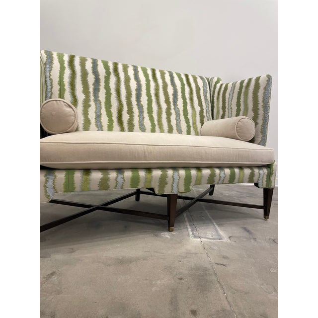 Wood Ferrell Mittman Shelter Sofa / Knole Sofa For Sale - Image 7 of 12