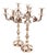 Silver 3-Light Candelabras with Cut-Out Sconces, Set of 2 For Sale