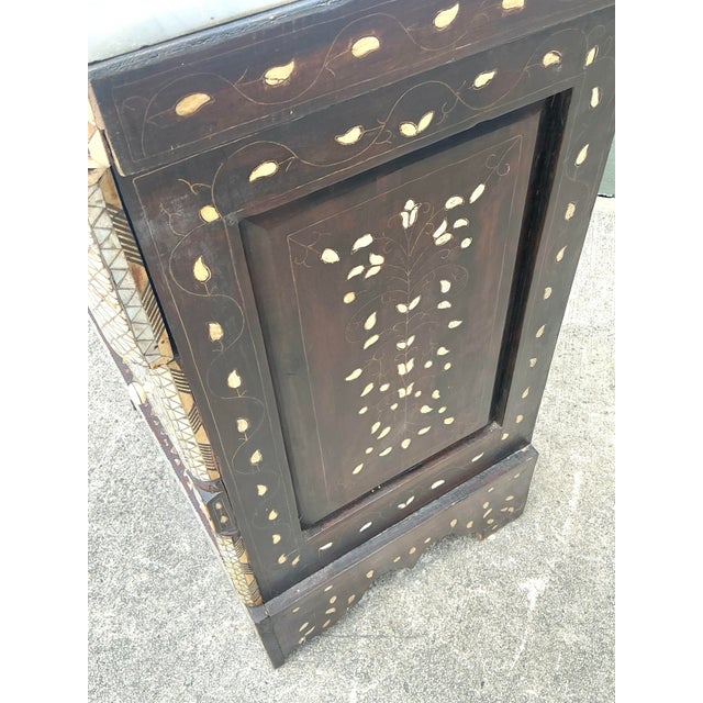 Stone Vintage Mother of Pearl Inlay Chest of Drawers For Sale - Image 7 of 14