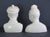 Mid-Century James Mont Style Chinoiserie Blanc De Chine Style Ceramic Busts - A Pair For Sale - Image 5 of 6