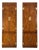 A Pair of Vintage 1970s Campaign Style Tall Fitted Cabinets by Henredon For Sale