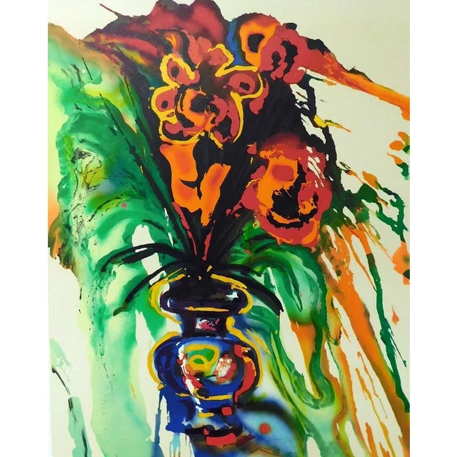 1980s Salvador Dali Fleurs Surrealiste "Vanishing Face & Gala's Bouquet" Matching Edition For Sale - Image 9 of 12