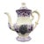 A Very Rare and Unusual Purple and Gray Transferware Decorated Coffeepot, Circa 1830's For Sale