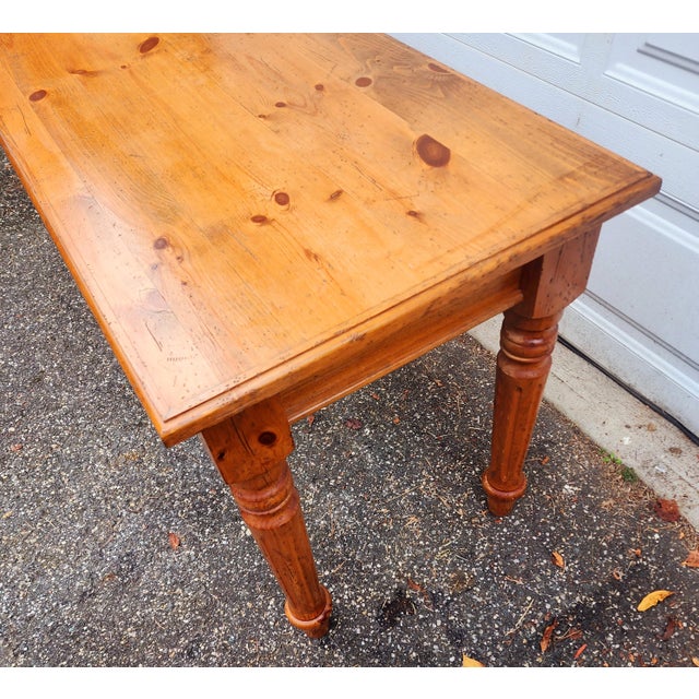 Two Drawer Pine Table Chairish
