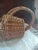 Rustic Vintage Wicker Wine Bottle Holder Carrier For Sale - Image 3 of 7