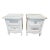 1990s Pair of French Country Style Shabby Night Tables Nightstands For Sale