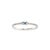 14k White Gold 0.19 CTW Baguette Sapphire Pave Diamond Stacking Band Ring, Size 7 For Sale In Houston - Image 6 of 8