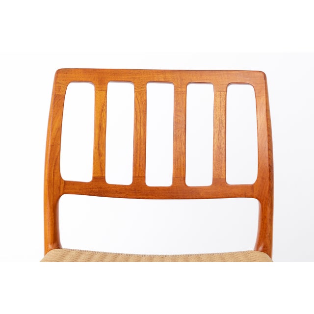Vintage Danish Model 83 Chair in Teak Wood by Niels Otto (N. O.) Møller for J.L. Møllers For Sale - Image 6 of 11