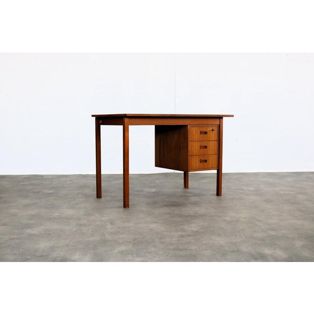 Brown Vintage Swedish Desk, 1960s For Sale - Image 8 of 8